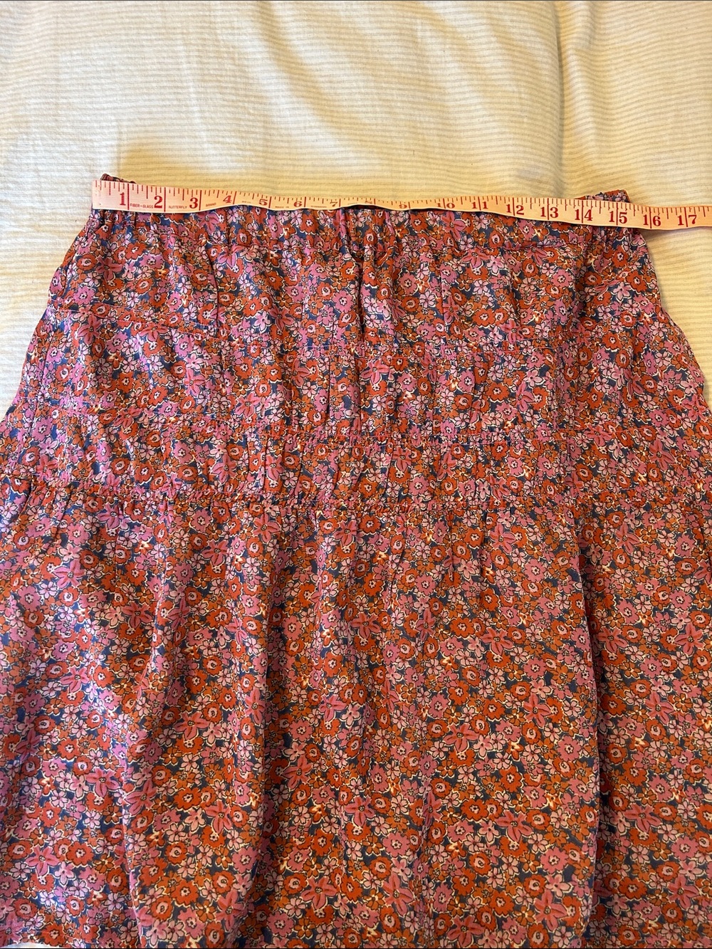 Sanctuary Pink Floral Tiered Mini Skirt - Picture 2 of 3